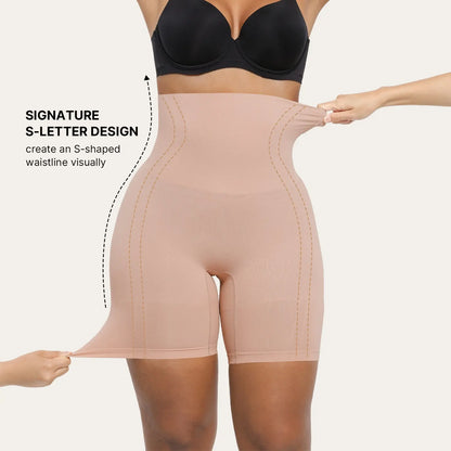 Shapellx Shapewear Sculpting Shorts for Women Seamless High Waisted Body Tummy Control Shaper Thigh Slimming Underwear