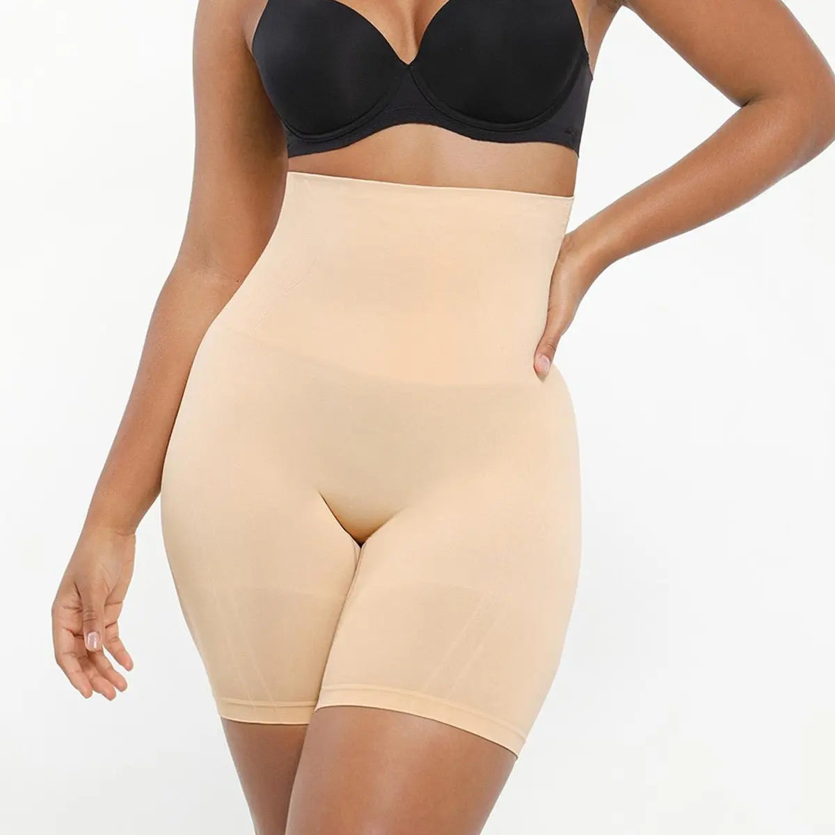 Shapellx Shapewear Sculpting Shorts for Women Seamless High Waisted Body Tummy Control Shaper Thigh Slimming Underwear